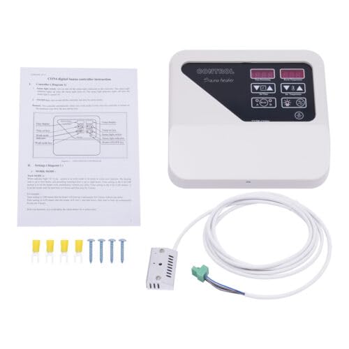 awolsrgiop 3-9kw Sauna Digital Controller, 2Arbeitsmodi Saunasteuerung Sauna External Controller, Saunasteuergerät Saunasteuerung Saunaofen For 3-9KW Saunaofen - 6