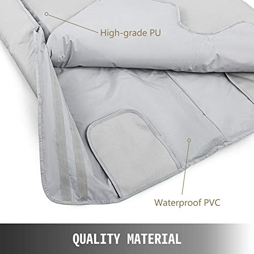 VEVOR 3-Zonen-Infrarot-Saunadecke 25-85 ℃ Ferninfrarot-Sauna-Heizdecke 15-60 Minuten Körperform Schlankheitsmaschine Personal Spa Tragbare Sauna Geeignet für die persönliche Wohlbefindensfürsorge - 4