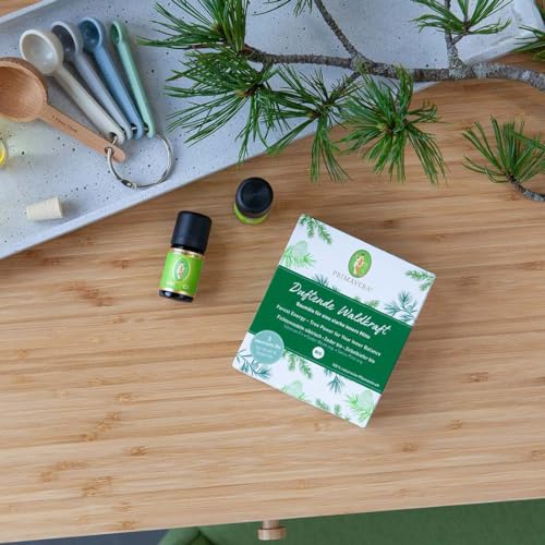 PRIMAVERA ätherische Öle Set Duftende Waldkraft - Geschenkbox 3 x 5 ml Zirbelkiefer, Zeder, Fichtennadel - Aromaöl, Duftöl, Aromatherapie, Geschenke - vegan - 2